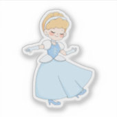 Cute Fairy Tale Princess Pastel Dress Vinyl Aufkleber (Vorderseite)