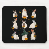 Cute Fall Bunny Ghost Costume Rabbit Lover Soky Se Mousepad (Vorne)