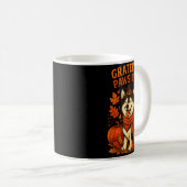 Cute Fall Pumpkin Autumn Dog Lover Tee Kaffeetasse (VorderseiteRechts)