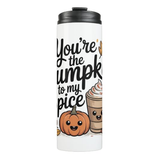 Cute fall quote pumpkin spice season  thermosbecher (Vorderseite)
