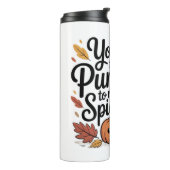 Cute fall quote pumpkin spice season  thermosbecher (Nach links gedreht)