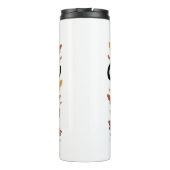 Cute fall quote pumpkin spice season  thermosbecher (Rückseite)