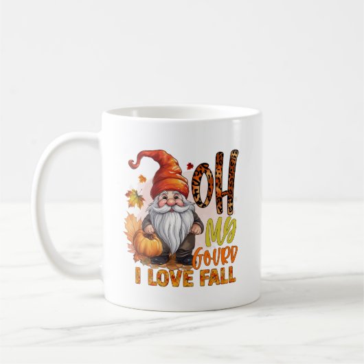 Cute Fall Season lovers gnome Kaffeetasse (Links)