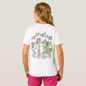 Cute Fantasy Animal Friends T-Shirt for Kids (Schwarz voll)