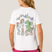 Cute Fantasy Animal Friends T-Shirt for Kids (Rückseite)