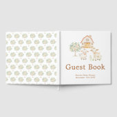 Cute Farm Barn Baby Shower Gästebuch (Voll)