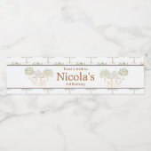 Cute Farm Barn Hens Birthday Wasserflaschenetikett (Einzelnes Label)