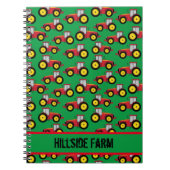 Cute Farmer Countryside Tractor in Field Patterned Notizblock (Vorderseite)