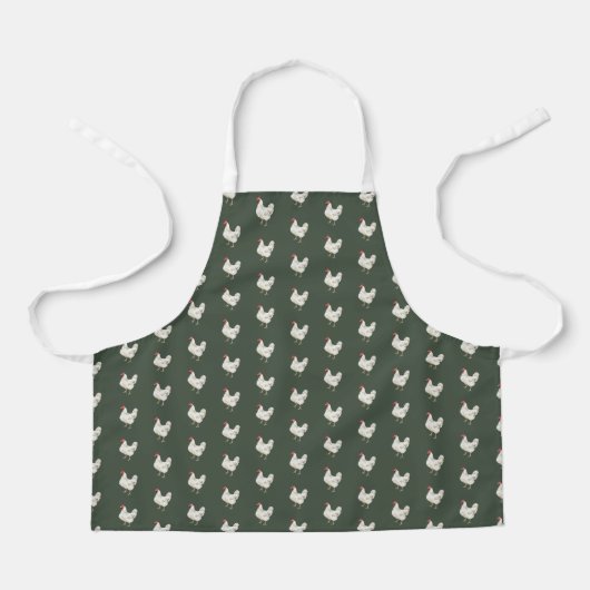 Cute Farmhouse Style Chicken Pattern Apron Schürze (Vorderseite)