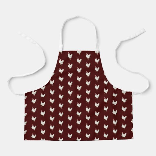 Cute Farmhouse Style Chicken Pattern Apron Schürze (Vorderseite)