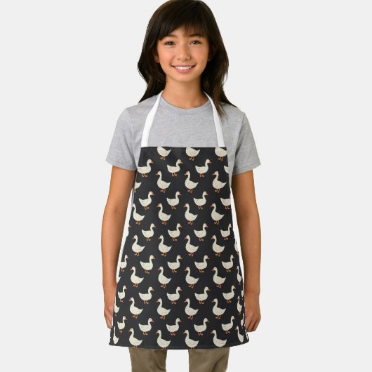 Cute Farmhouse Style Ducks Pattern Apron Schürze (Insitu)