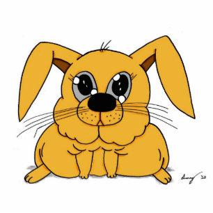 Cute Fat Bunny Sculpture Magnet Fotoskulptur Magnet