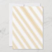 Cute Fat Orange Cat 1st Birthday Einladung (Rückseite)