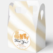 Cute Fat Orange Cat 1st Birthday Geschenkschachtel (Offen)