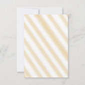 Cute Fat Orange Cat Stripes 1st Birthday Dankeskarte (Rückseite)