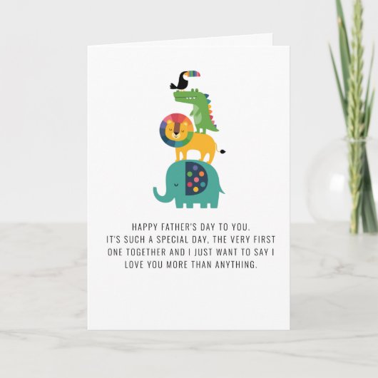 Cute father's day card for Dad! Karte (Vorderseite)