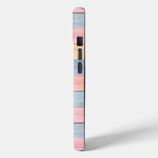 Cute Faux Pastel Wood Heart Bee Scripture Case-Mate iPhone Hülle (Rückseite / Links)