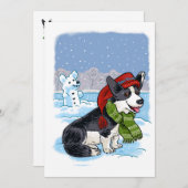 Cute Feiertagskarte (Vorne/Hinten)