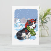 Cute Feiertagskarte (Stehend Vorderseite)