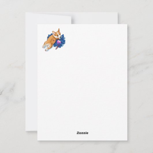 Cute Feiertagskarte (Rückseite)