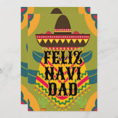 Cute feliz navidad christmas feiertagskarte (Vorne/Hinten)