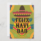 Cute feliz navidad christmas feiertagskarte (Rückseite)