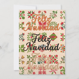 Cute feliz navidad christmas feiertagskarte