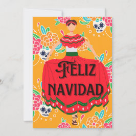 Cute feliz navidad christmas feiertagskarte