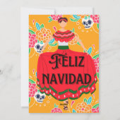 Cute feliz navidad christmas feiertagskarte (Rückseite)