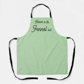 Cute Fennel Taste Test Spice Pun Schürze (Vorderseite)