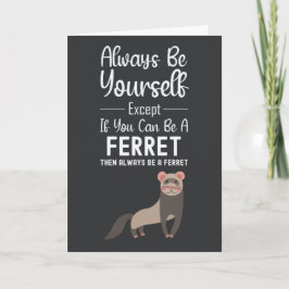 Cute Ferret Cards Pet Funny Animal Wildlife  Karte