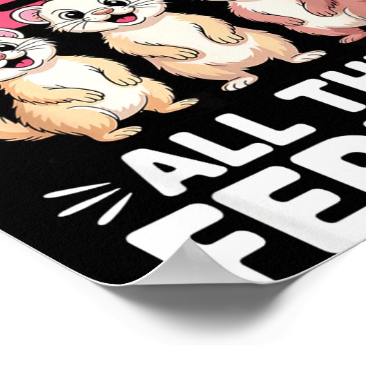 Cute Ferret Design For Men Women Kids Animal Ferre Poster (Ecke)