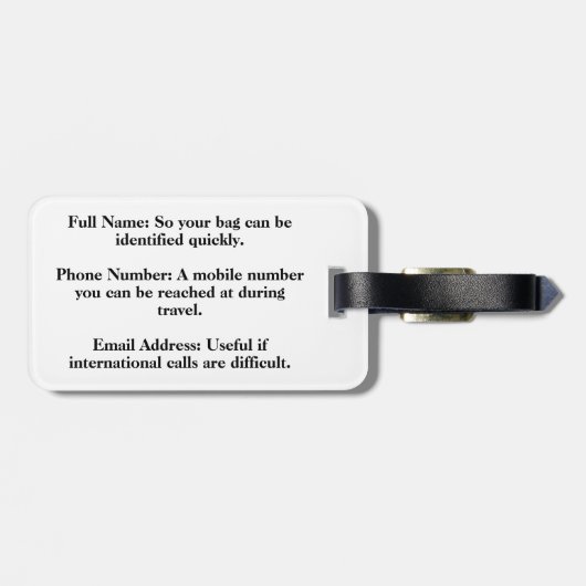 Cute Ferret in Spring Flowers Gepäckanhänger (Rückseite horizontal)