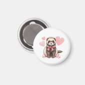 Cute Ferret Kawaii Pet Animal Locker Decoration Magnet (Vorderseite/Rückseite)