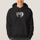 Cute Ferrets Couple Heart Animal Hoodie (Vorderseite)