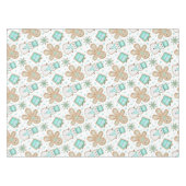 Cute Festive Christmas Gingerbread Man Tischdecke (Vorderseite (Horizontal))