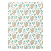 Cute Festive Christmas Gingerbread Man Tischdecke (Vorderseite)