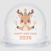 cute festive happy new year 2026 snow globe schneekugeln (Rückseite)