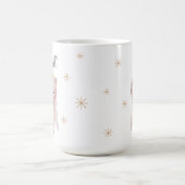 Cute Festive Naughty or Nice Angel Pig Holiday Kaffeetasse (Mittel)