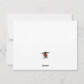 Cute  Festive Sheep with Christmas Lights Feiertagskarte (Rückseite)