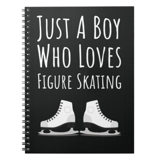 Cute Figure Skating Gifts For Boys For Kids Ice Notizblock (Vorderseite)