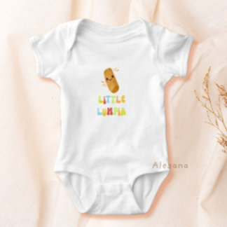 Cute Filipino Food Little Lumpia Baby Bodysuit Baby Strampler