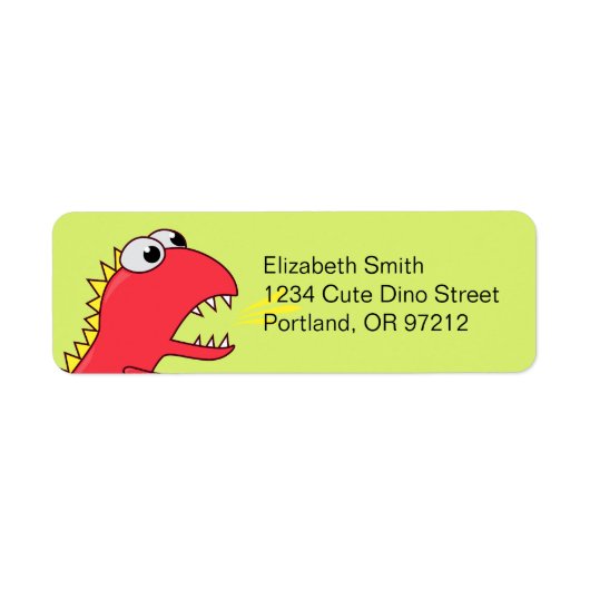 Cute Fire Breath Cartoon T-Rex Dinosaur (Vorne)