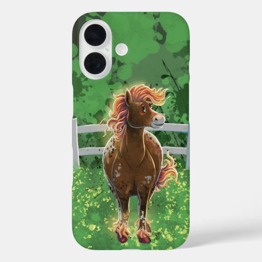 Cute Fire Horse Case-Mate iPhone Hülle (Rückseite)