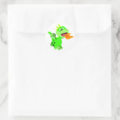 Cute Fire-Spitting Cartoon Dragon Sticker (Tasche)