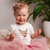 Cute First Christmas Baby Reindeer Baby Strampler