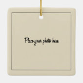 Cute First Christmas in Our New Home Photo Keramikornament (Rückseite)