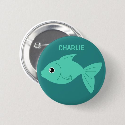 Cute Fish custom buttons (Vorne & Hinten)