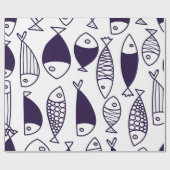 Cute fish. Kids background. Seamless pattern. Can Geschenkpapier (Flach)