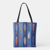 Cute fish. Kids background. Seamless pattern Tasche (Rückseite)